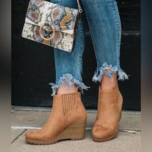 Soda Wedge Ankle Bootie